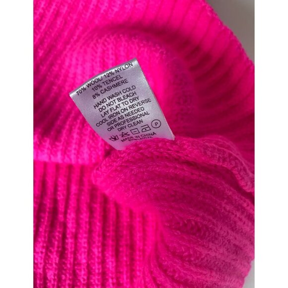 Generation Love Sadie Zipper Cashmere Wool Sweater Pink Size Large - Picture 8 of 8